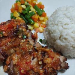 Nasi Steak Geprek