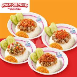 4 Nasi Ayam Geprek Ambyar Sambel