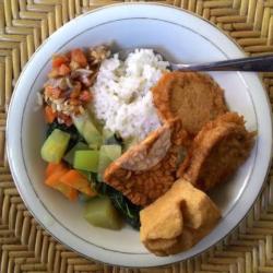 Nasi Rames   Tempe