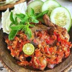 Paket Ayam Penyet (dada) Sambel Bawang