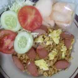 Nasgor Sosis   Telur Campur   Krupuk