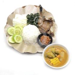 Paket Hemat Nasi Putih Paha Bebek   Sayur Asem