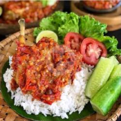 Ayam Goreng Sambel Tomat Nasi Lalapan