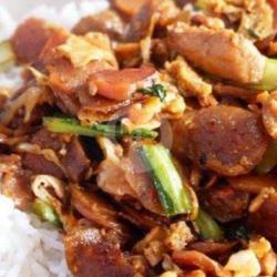 Nasi Gila Daging Sapi