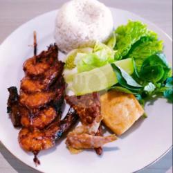 Nasi Penyet Udang Bakar/goreng