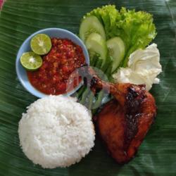 Ayam Bakar Madu Pedas Paha   Nasi