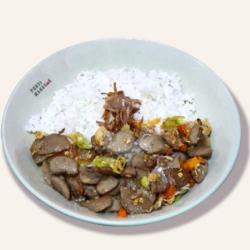 Nasi Bakso Sapi Tumis