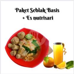 Paket Seblak Bakso Sosis   Es Nutrisari