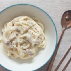 Chicken Carbonara Udon