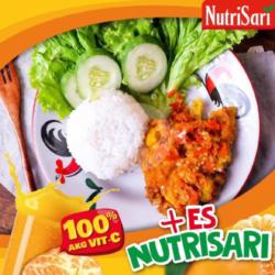 Paket Ayam Geprek Combo Nutrisari Dingin