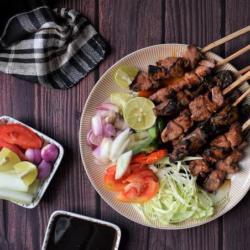 2 Porsi (20 Tusuk) Sate Kambing Full Daging