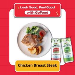 Chicken Breast Steak   Free 1 Kaleng Nutriville