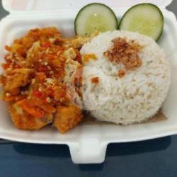 Ayam Geprek   Nasi