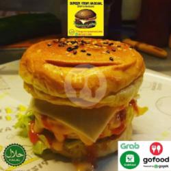 3 Burger Panggang Sapi Komplit Free 1 Burger Panggang Sapi