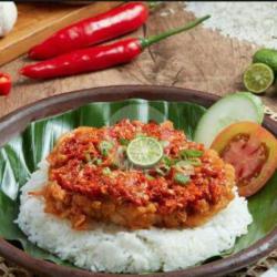 Ayam Geprek   Nasi