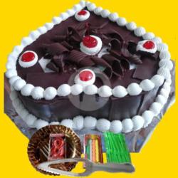 Kue Ultah Blackforest Love Uk 24x24