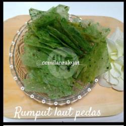 Keripik Kaca Rasa Rumput Laut Pedas 1/4kg