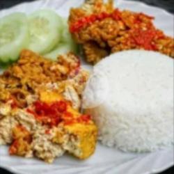 Paket Ayam Nasi Geprek Tahu Tempe Geprek