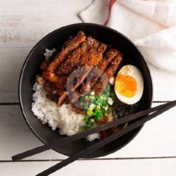 Barbeque Steak Rice Bowl (tanpa Telur)