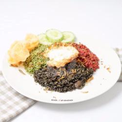 Nasi Goreng Warna Warni   Telor   Teri