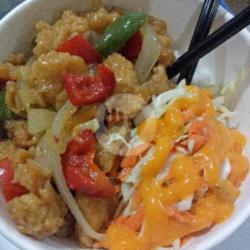 Ricebowl Chicken Orange Sause   Salad