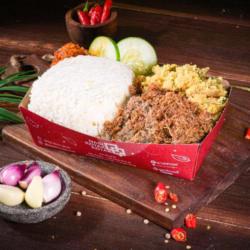 Nasi Empal Suir Serundeng