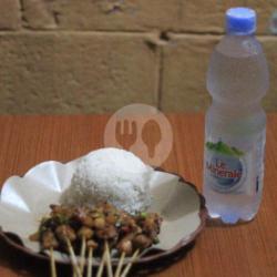 Paket Nasi   Sate Maranggi Sapi Tanpa Lemak   Air Mineral Botol