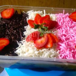 Brownies Lumer Coklat 750ml Toping Berry Keju Coklat