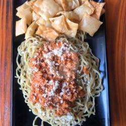 Mie Pacar Ayam Bolognese