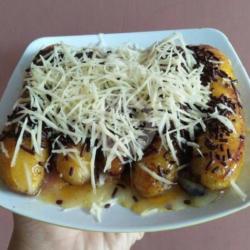 Pisang  Bakar Mentega Keju Coklat