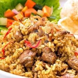 Paket Berdua Nasi Goreng Kambing/sapi   2 Es Teh Manis