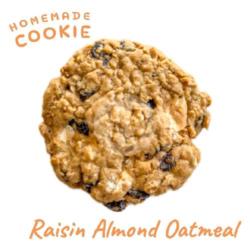 Raisin Almond Oatmeal Cookies