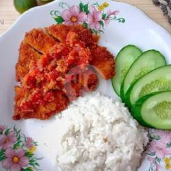 Nasi Katsu Ikan(sambal Merah)