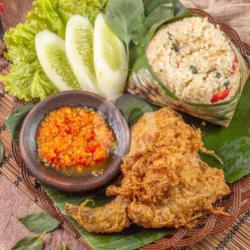 Nasi Bakar Ayam Gulung