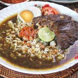 Nasi Rawon Telur Asin