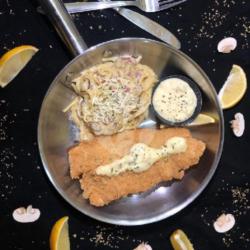 Fish And Pasta Carbonara