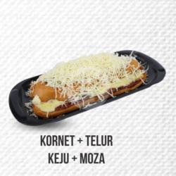 Roti Bakar Kornet Telur Keju Moza