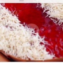 Martabak Loyang Besar Red Velvet Keju Susu Biasa