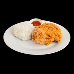 Nasi Ayam Kentucky Dada/paha Atas