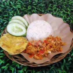 Paket Nasi Ayam Penyet   Telur Dadar