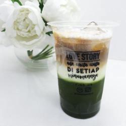 Iced Matcha Espresso Latte