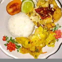 Nasi Telor Geprek Bonus Gorengan/krupuk