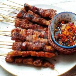Sate Ayam Campur Kulit ( Bumbu Kecap )