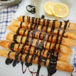 Banana Roll Toping Coklat