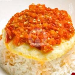 Nasi Telur Ceplok Tempe Tahu  Sambal Geprek