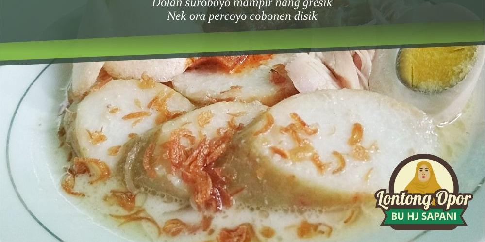 Lontong Opor Bu Hj Sapani, Grogol