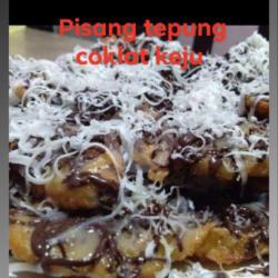 Pisang Tepung Coklat Keju Lumer