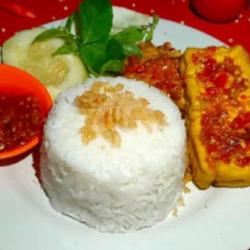 Nasi Tahu Tempe  Penyet Kremes