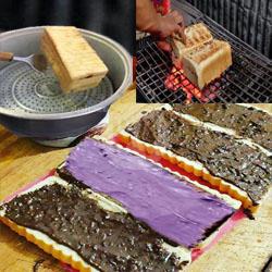 Roti Kukus / Panggang Kasino Choco Crunchy - Taro