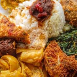 Nasi Ramas Telor Dadar   Perkedel